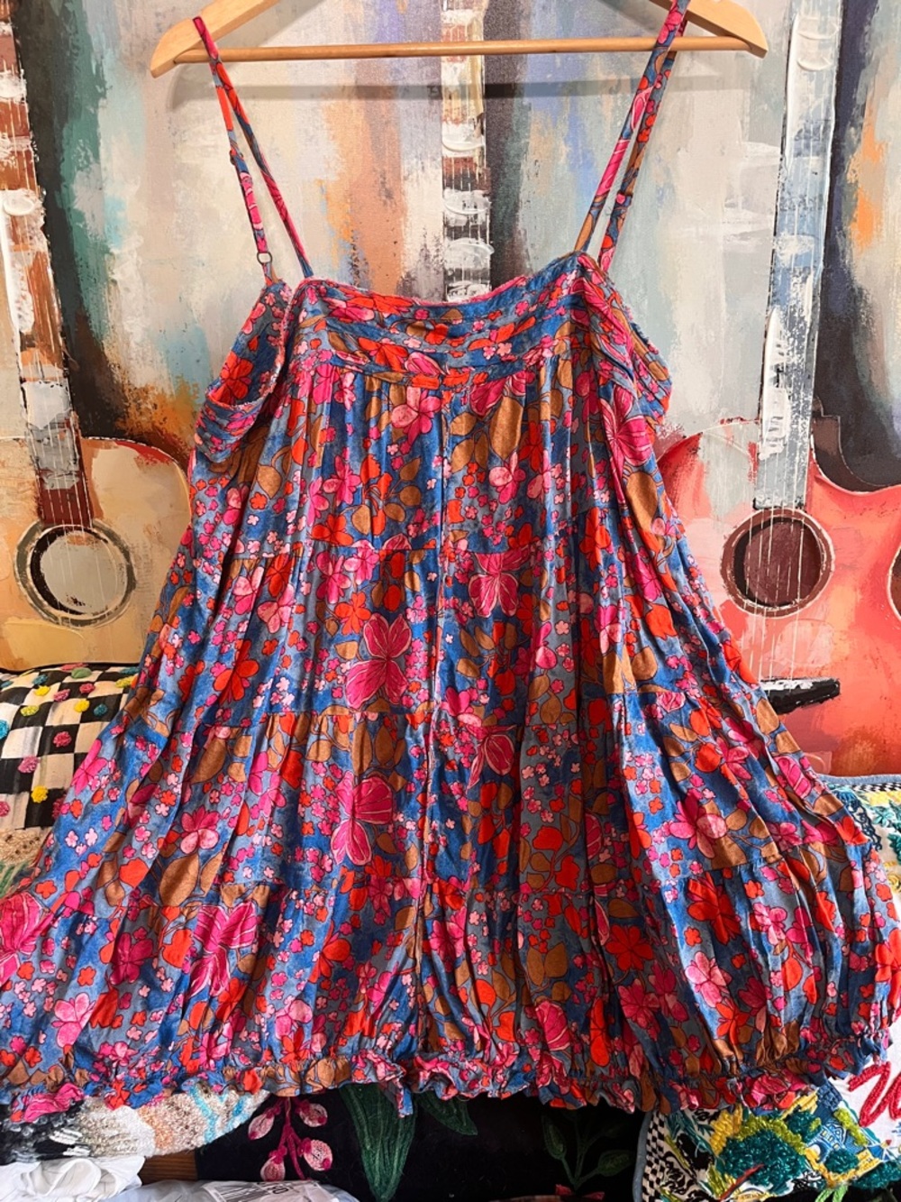 FREE PEOPLE Floral ROMPER Sz Medium